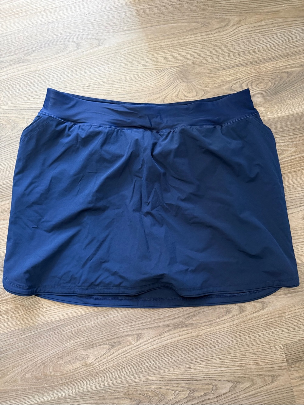 Lands End Navy Blue Swim Skirt Lined Women’s Plus size 20W Athletic Pockets